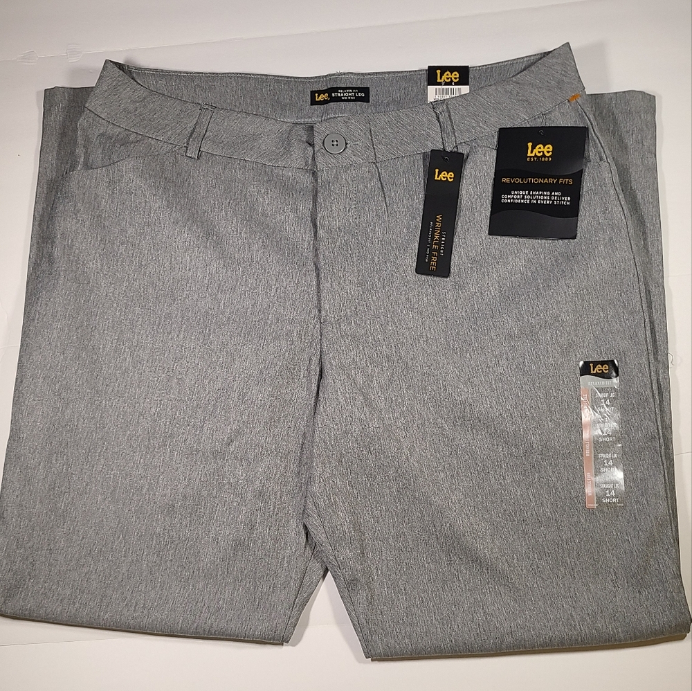 Womens Lee mid rise relaxed fit pants